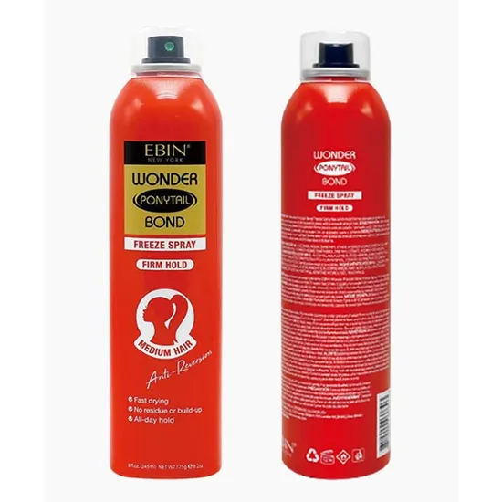 Ebin New York Wonder Ponytails Bond Freeze Spray Firm Hold