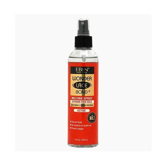 Ebin New York Wonder Lace Bond Melting Spray Extreme Firm Hold Active 250Ml