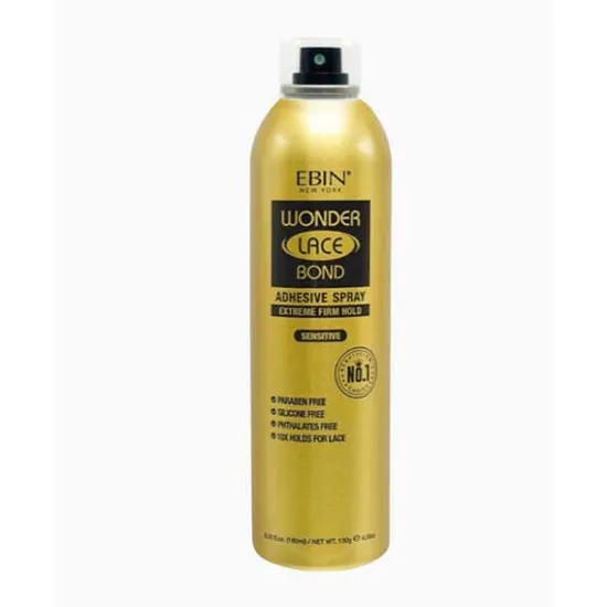 Ebin New York Wonder Lace Bond Extreme Firm Hold Adhesive Spray Sensitive 180Ml