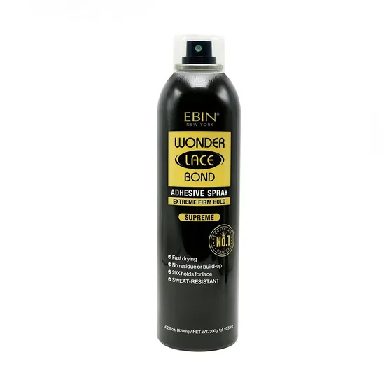 Ebin New York Wonder Lace Bond Adhesive Spray Extreme Firm Hold 420Ml