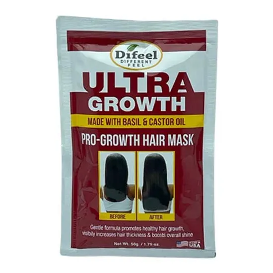 Difeel Ultra Growth Hair Mask With Basil & Castor Oil Sachet