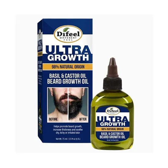 Difeel Ultra Growth Basil & Castor Beard Growth Oil 237Ml