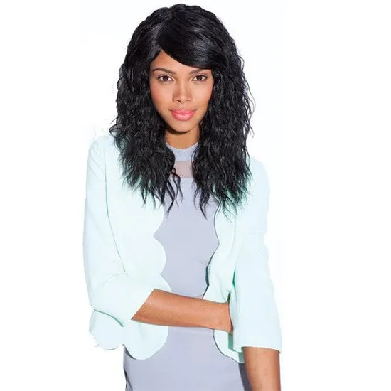 Feme Synthetic Modern Crimp Wig 1B