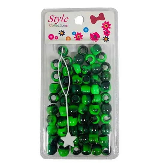 Beauty Collection Style Collection Pattern Beads BD012 Black & Green