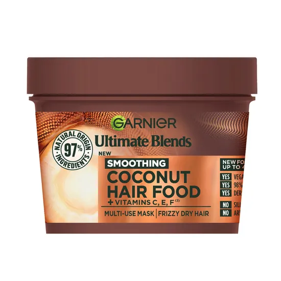 Garnier Ultimate Blends Smoothing Hair Food Coconut 3in1 Hair Mask
