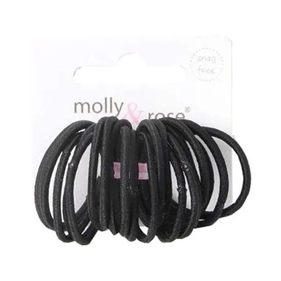 Molly And Rose Small Black Elastic Bands