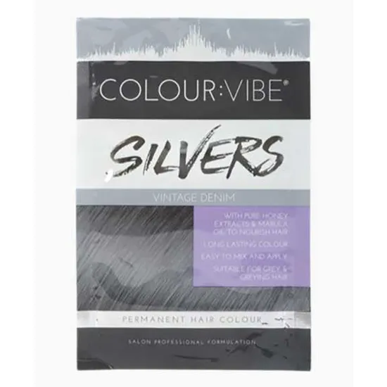 Colour Vibe Silvers Permanent Hair Colour Vintage Denim