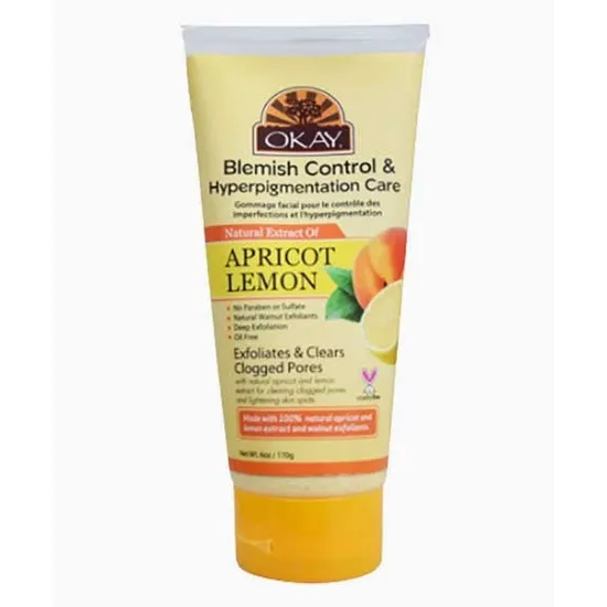 Okay Pure Naturals Blemish Control Apricot Lemon Facial Scrub