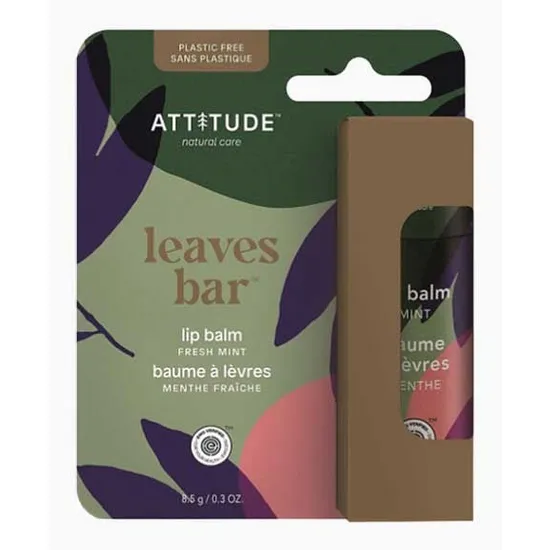 Attitude Plastic-Free Lip Balm Fresh Mint Enriched With Olive Oil