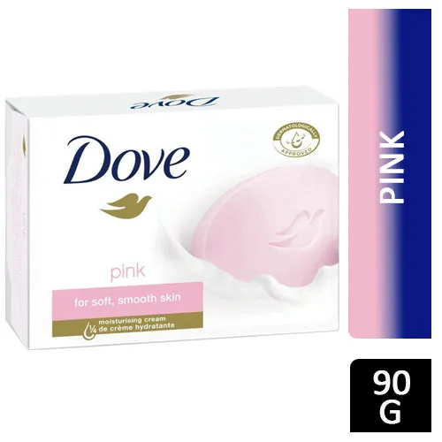 Dove Pink Soft & Smooth Skin Bar Care Moisturising Cream Face & Body Bars
