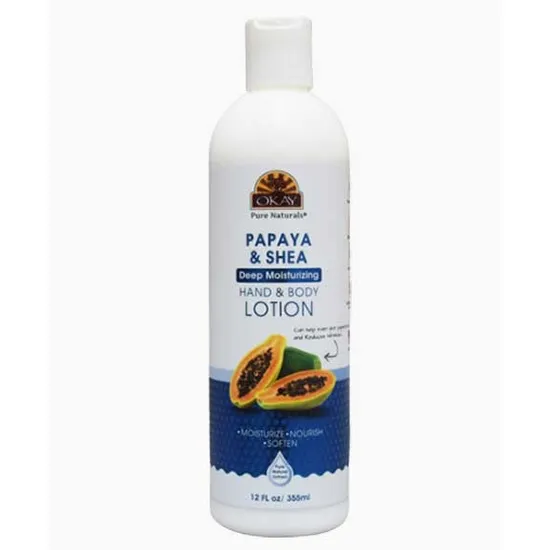 Okay Papaya Shea Deep Moisturising Hand & Body Lotion