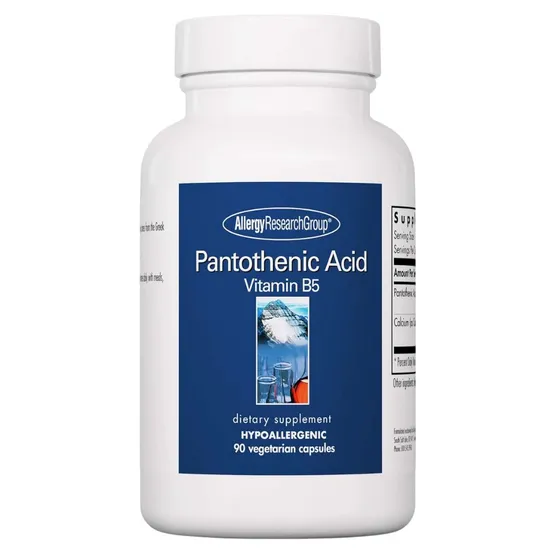 Allergy Research Group Pantothenic Acid Vitamin B5 Capsules