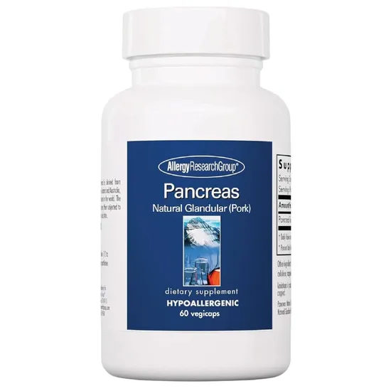 Allergy Research Group Pancreas (pork) Natural Glandular Capsules