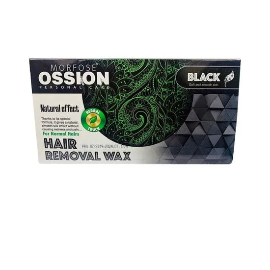 Morfose Ossion Black Natural Effect Hair Removal Wax For Normal Hairs