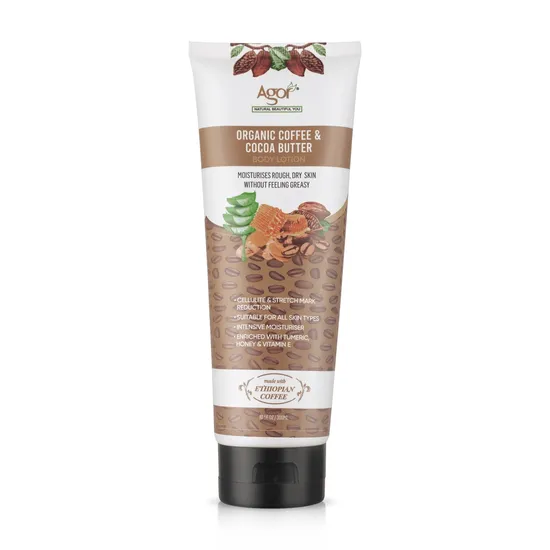 Agor Organic Coffee & Cocoa Butter Body Lotion