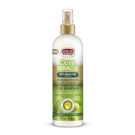 African Pride Olive Miracle Moisture Restore Curl Refresher