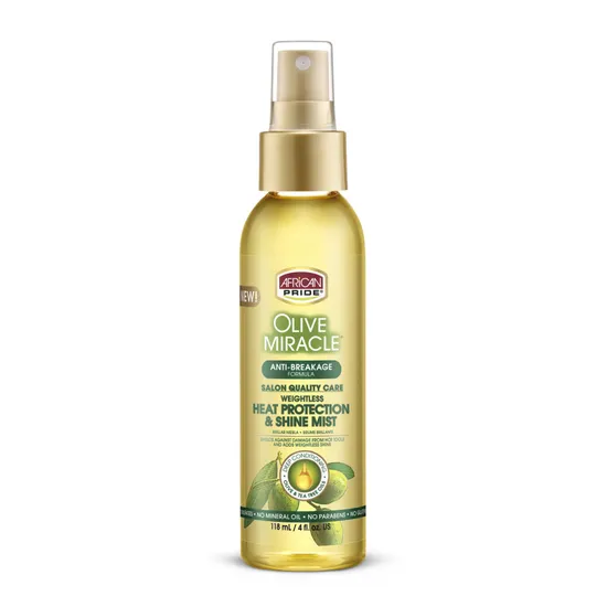 African Pride Olive Miracle Anti Breakage Heat Protection & Shine Mist