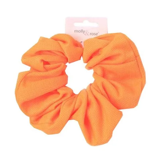 Molly And Rose Neon Waffle Scrunchie
