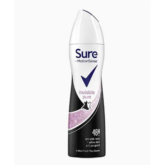 Sure Motionsense Invisible Pure 48h Anti Perspirant Spray
