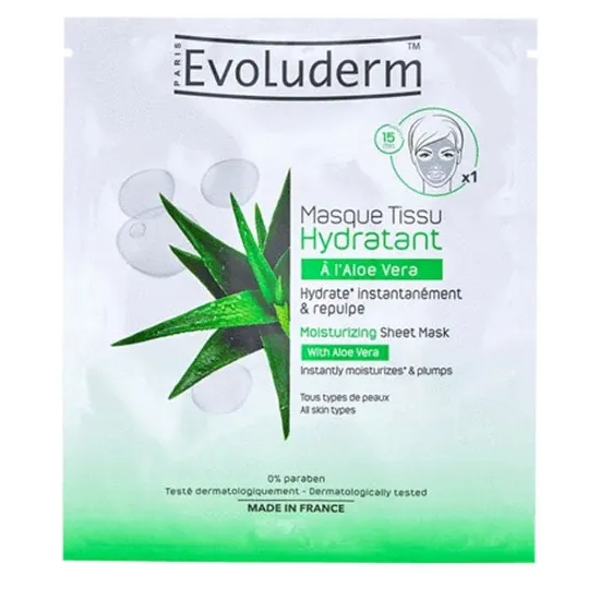 Evoluderm Moisturising Sheet Mask With Aloe Vera
