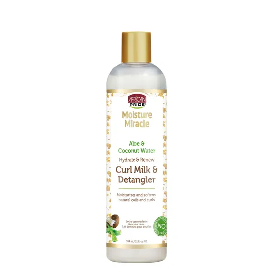 African Pride Moisture Miracle Aloe & Coconut Water Curl Milk & Detangler