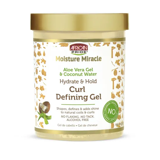 African Pride Moisture Miracle Aloe & Coconut Water Curl Defining Gel