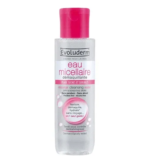 Evoluderm Micellar Cleansing Water For Dry & Sensitive Skins