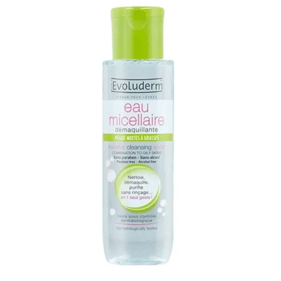 Evoluderm Micellar Cleansing Water For Combination To Oily Skins