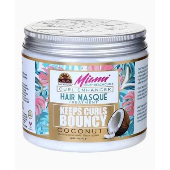 Okay Miami Keep Curls Bouncy Coconut Hair Masque