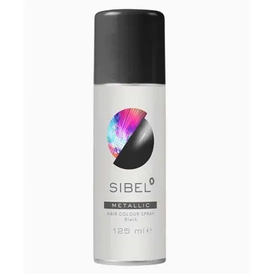 Sibel Metallic Black Hair Colour Spray
