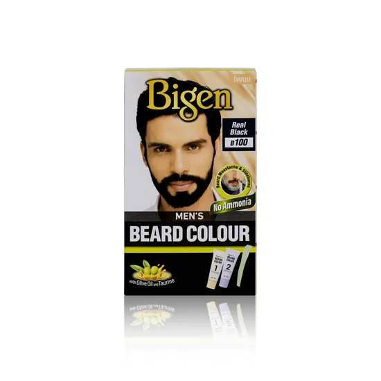 Bigen Mens Beard Colour Real Black B100