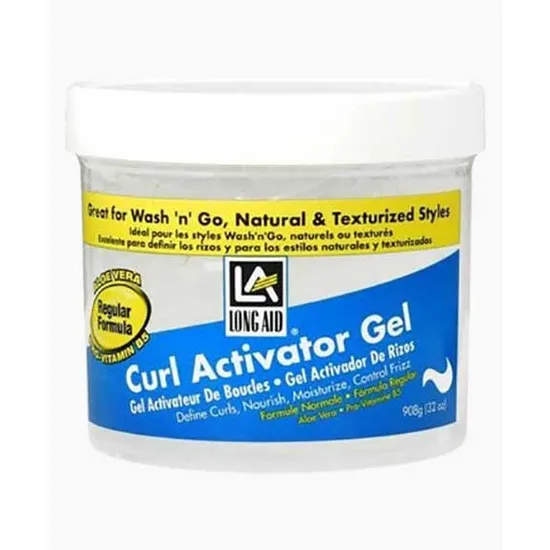 Ampro Long Aid Curl Activator Gel With Aloe Vera Regular Formula