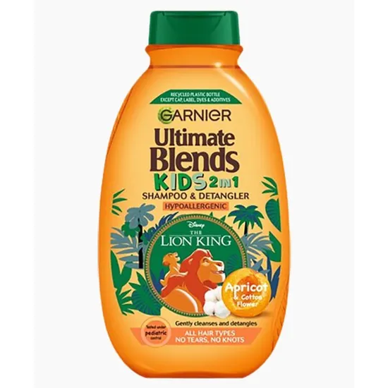 Garnier Ultimate Blends Kids 2in1 Apricot Shampoo & Detangler