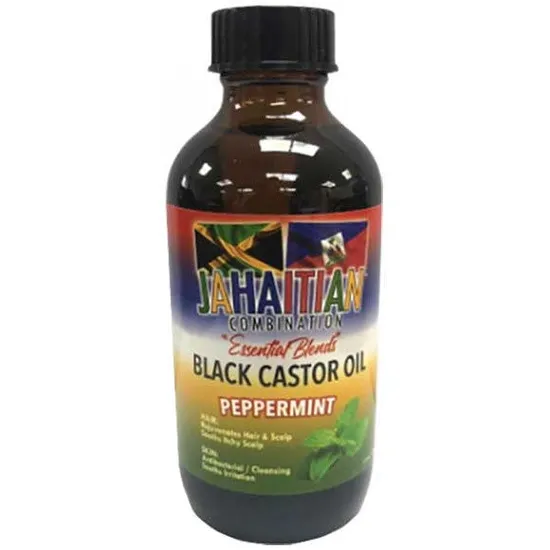 Mamado Jahaitian Combination Black Castor Oil With Peppermint