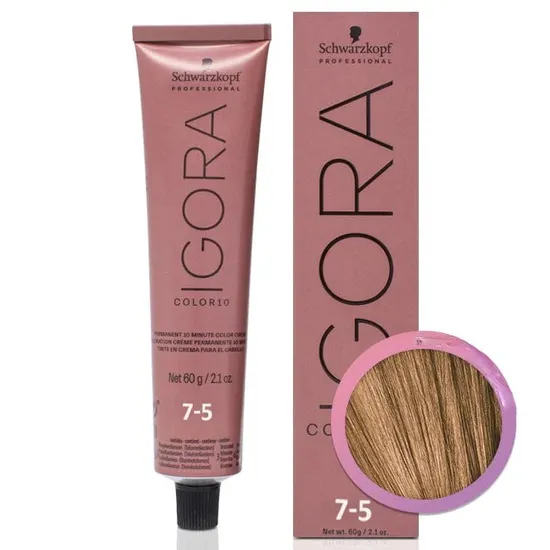 Schwarzkopf Igora Colour 10 Hair Colour Full Range 60Ml / 7-5