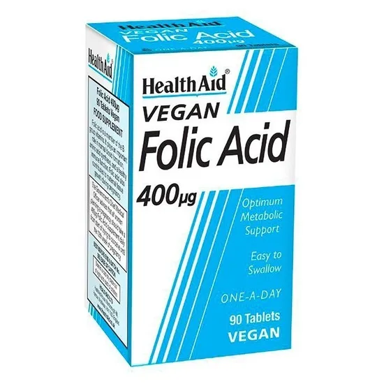 Health Aid Folic Acid 400ug Tablets