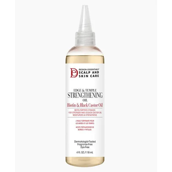 Design Essentials Edge & Temple Strengthening Oil With Biotin & Black Castor Oil