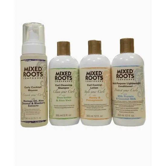 Mixed Roots Curls Shampoo Conditioner Lotion & Mousse