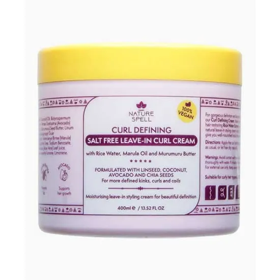 Nature Spell Curl Defining Salt Free Leave-In Curl Cream