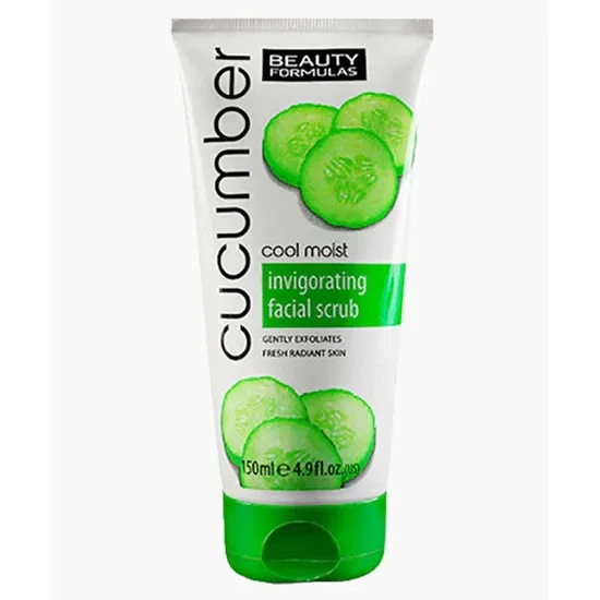 Beauty Formulas Cool Moist Cucumber Invigorating Facial Scrub