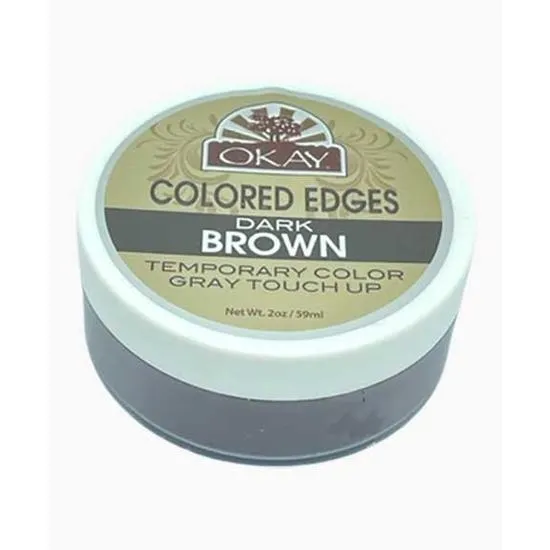 Okay Coloured Edges Grey Touch Up Dark Brown