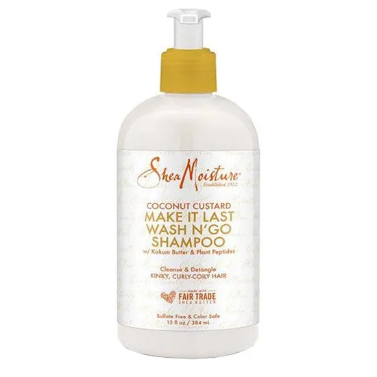Shea Moisture Coconut Custard Make It Last Wash N GO Shampoo