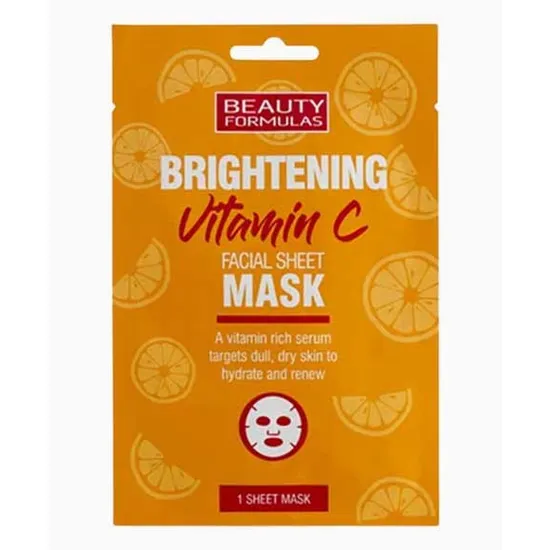 Beauty Formulas Brightening Vitamin C Facial Sheet Mask
