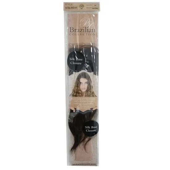 Hairaisers Brazilian Collection Silk Base Natural Wave Full Lace Closure