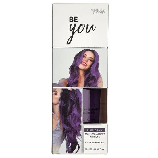 Splashes And Spills Be You Purple Rain Semi Permanent Hair Dye