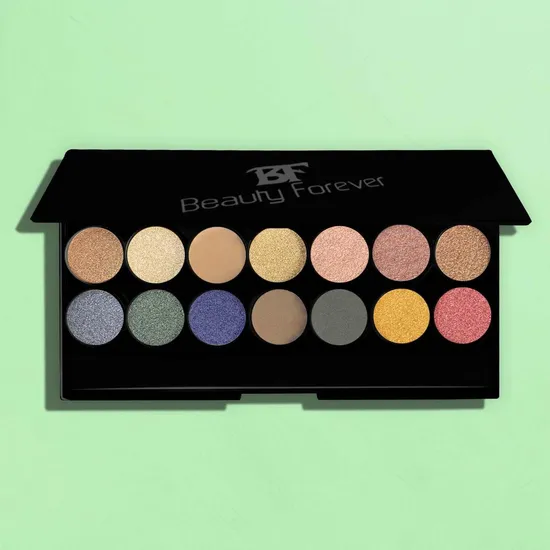 beauty forever BF Mineral Based 14s Eyeshadow Palette 101
