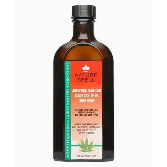 Nature Spell Authentic Jamaican Black Castor Oil With Hemp