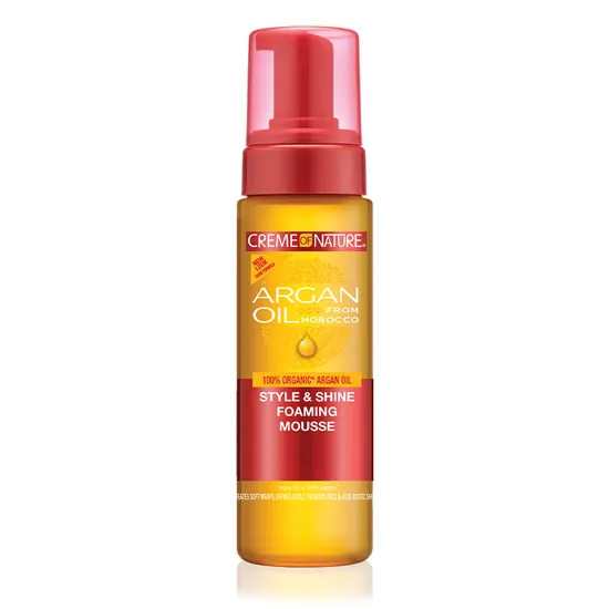 Creme Of Nature Argan Oil Style & Shine Foaming Mousse Define Curls