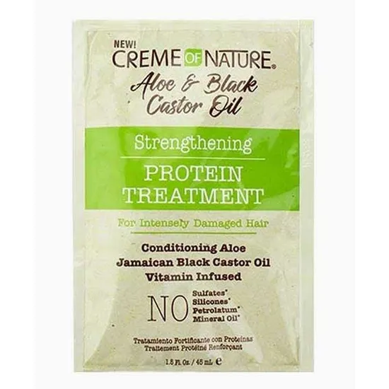 Creme Of Nature Aloe & Black Castor Oil Strengthening Protein Treatment