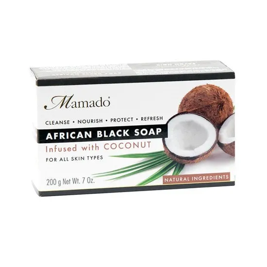 Mamado African Black Soap Infused With Coconut